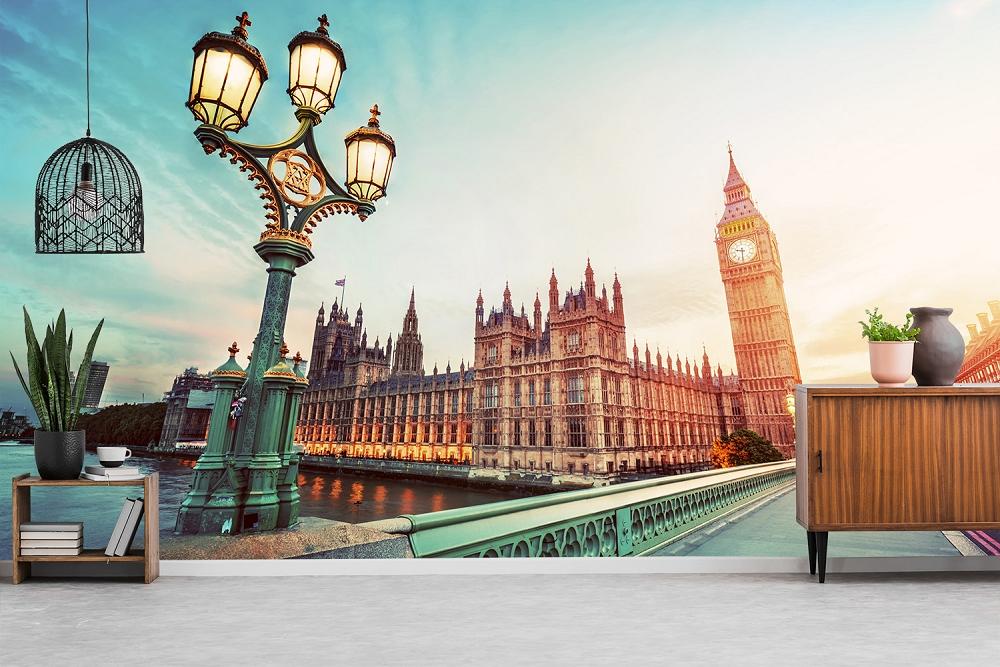 Vlies-Fototapete Westminster Bridge und Big Ben in London