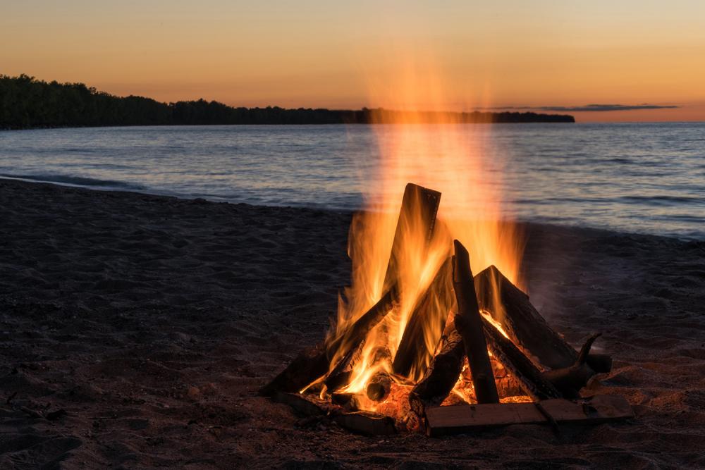 Fototapete Lagerfeuer