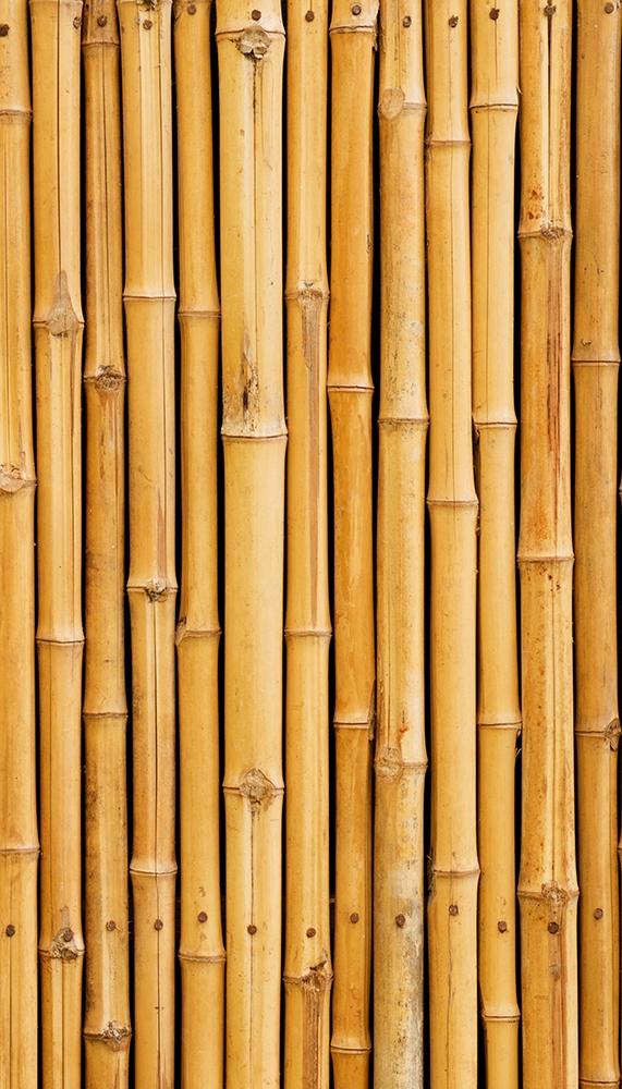 Fensterfolie im Hochformat als Sichtschutz mit braunem Bambus