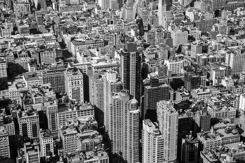 Fensterfolie New York in Schwarz-Weiß I Online kaufen!