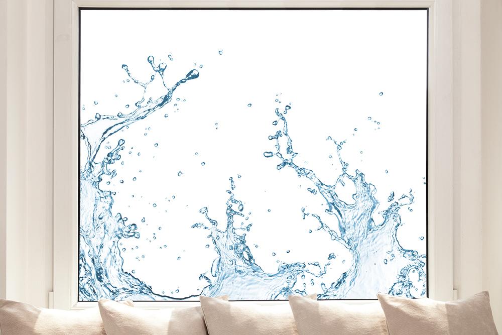 Aqua kaufen! Queformat Fensterfolie im I Online