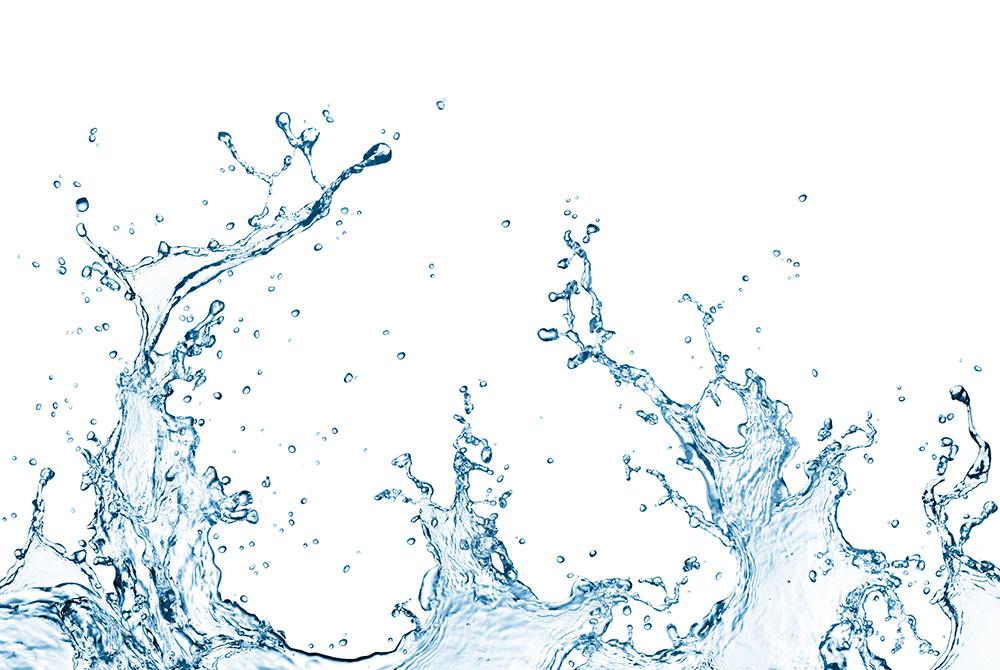 Selbstklebende Fensterfolie mit einem Wassermotiv