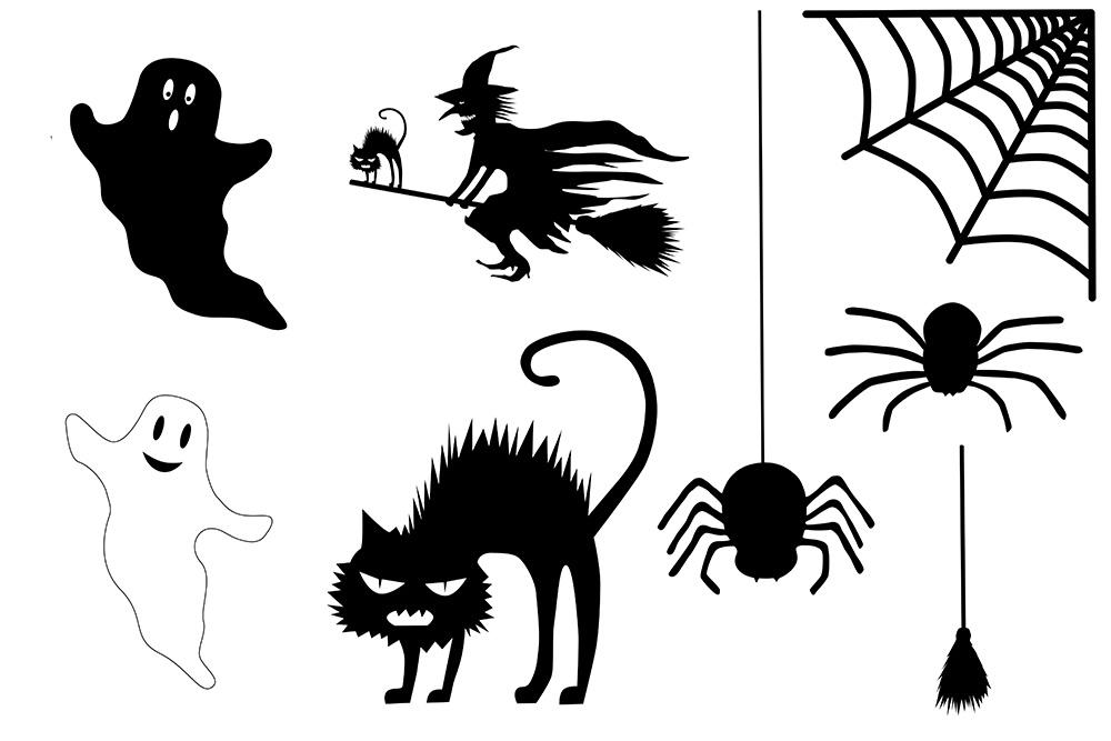 Fenstersticker Halloween Set