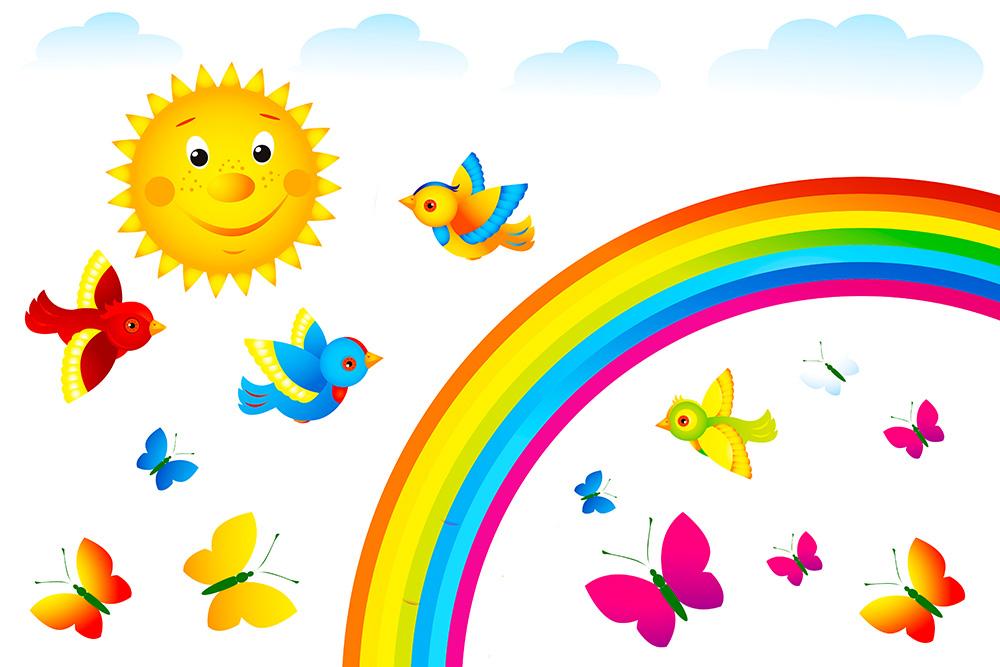 Regenbogen Fenstersticker