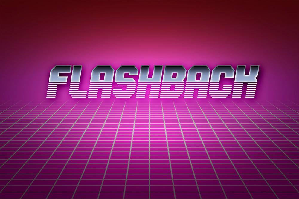 Fototapete - Flashback 80s-Design