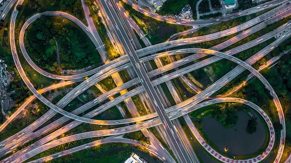 Fototapete Bangkok Autobahn