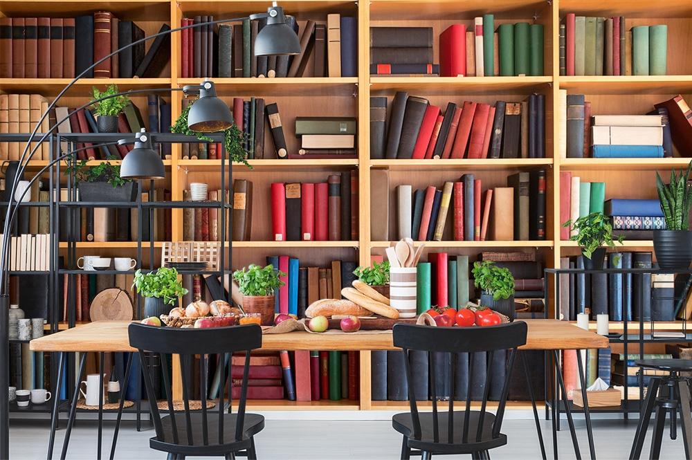 Fototapete Bücherregal