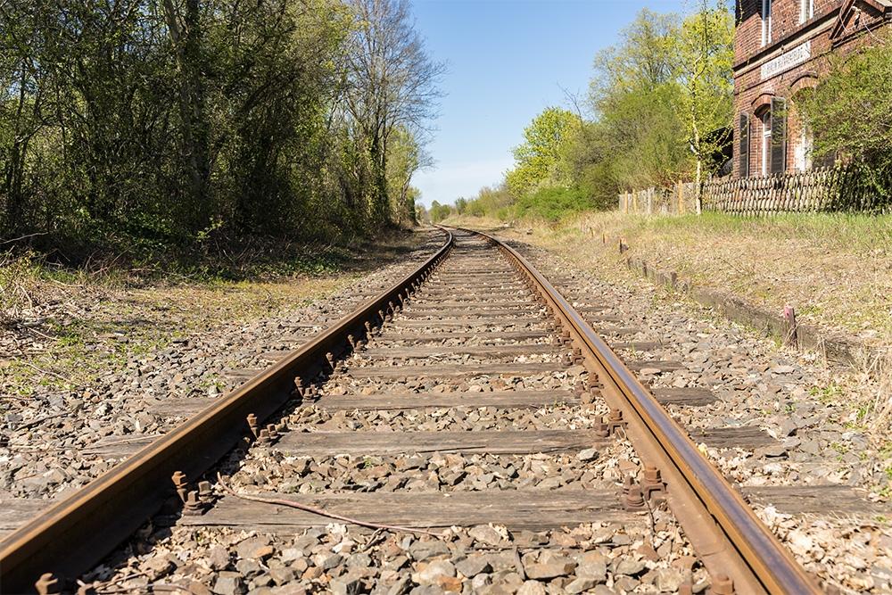 Fototapete Eisenbahnstrecke