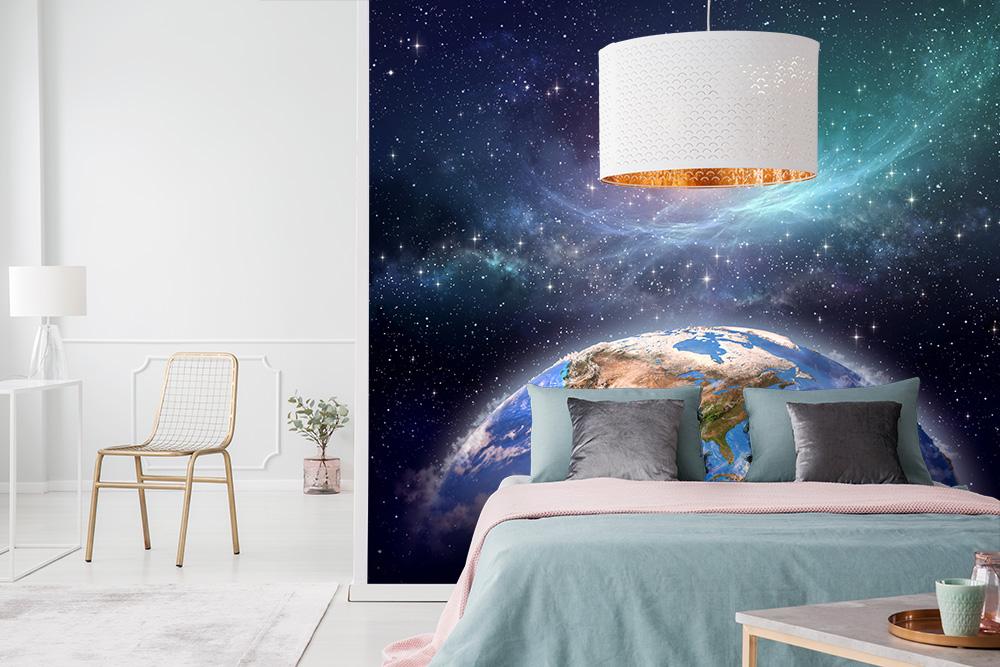 Fototapete die Erde, Planeten, Sterne und Nebel