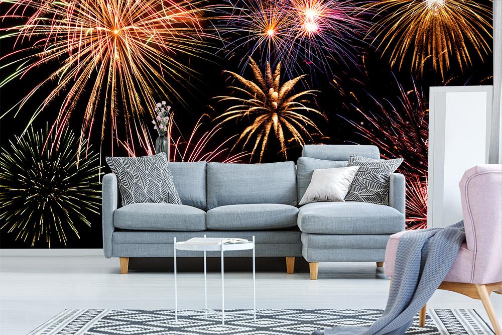 Fototapete Feuerwerk