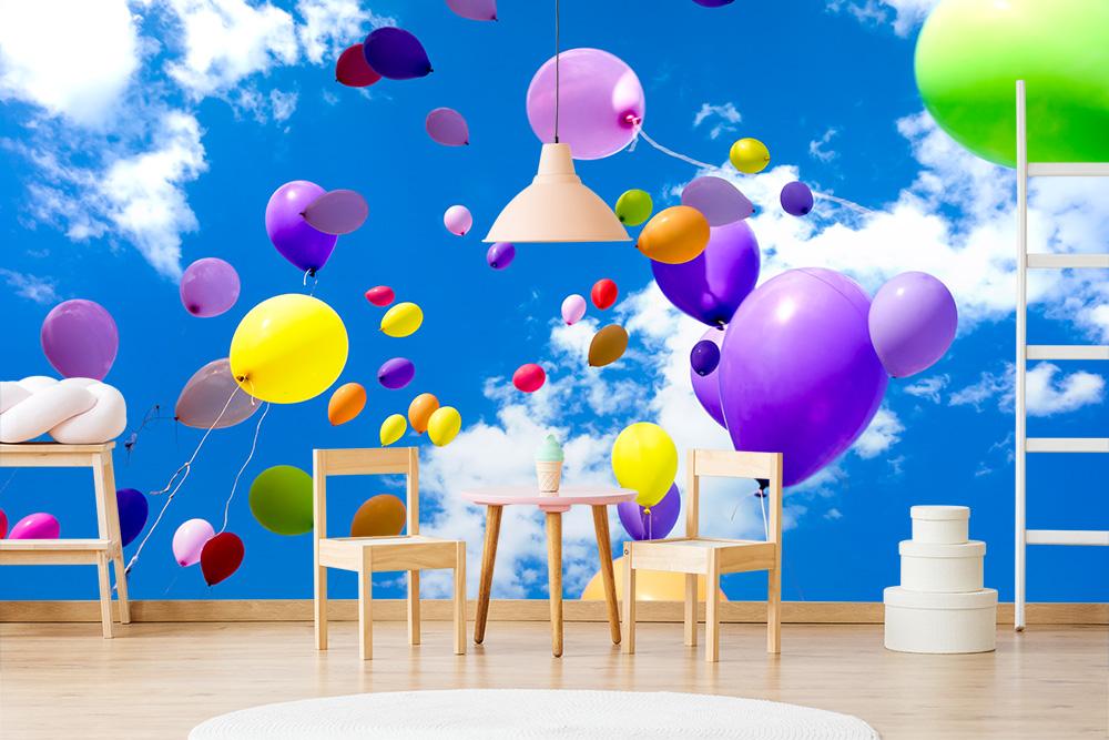 Fototapete bunte Luftballons