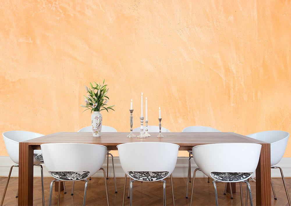 Fototapete mediterraner Wandhintergrund in orangenen Farbtönen