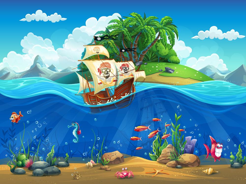 Fototapete Piratenschiff
