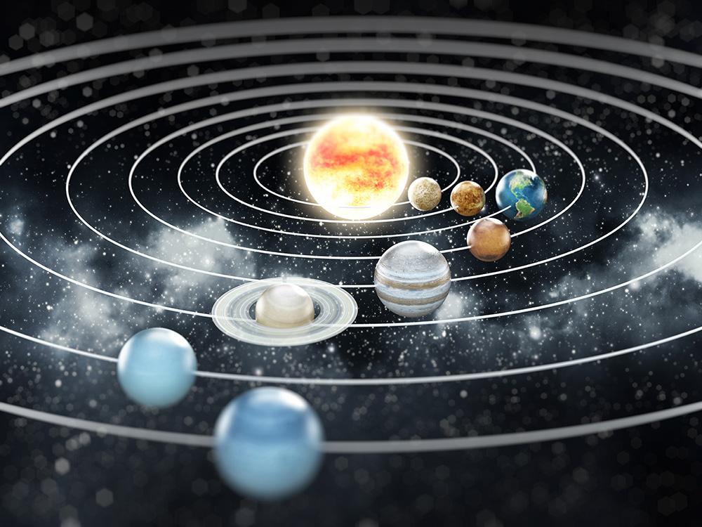 Fototapete das Sonnensystem