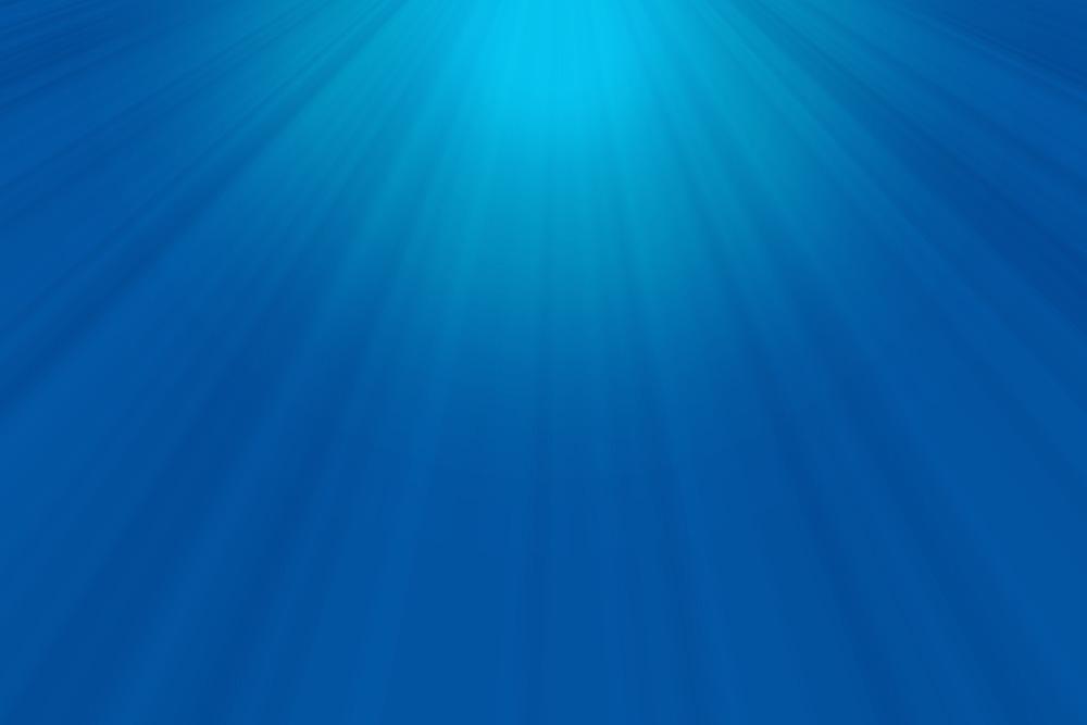 Fototapete Lichtstrahlen unter Wasser