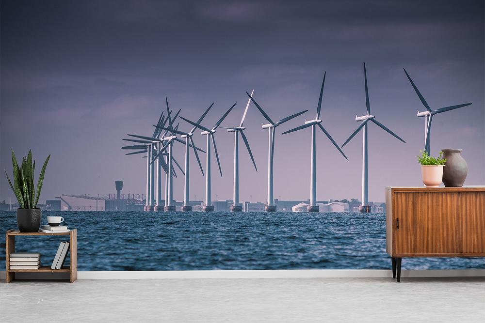 Fototapete Windräder an der Ostsee
