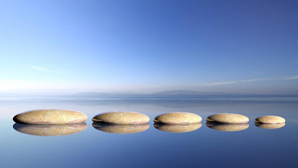 Fototapete Zen Steine