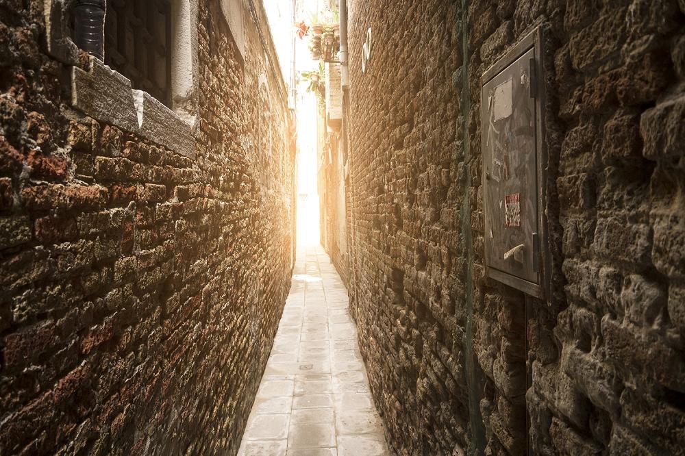 3D-Fototapete Gasse in Venedig