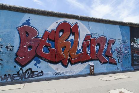 Fototapete Berlin Graffiti an der East Side Gallery