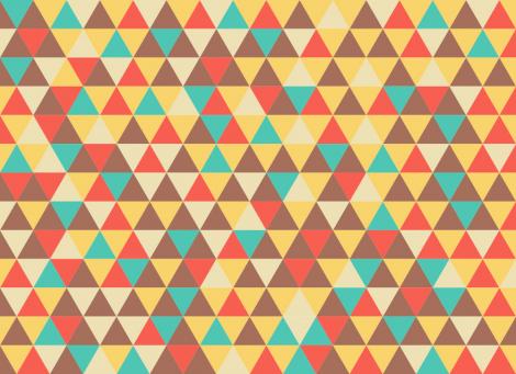 Designtapete mit Rautenmuster in Vintagefarben