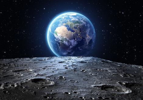 Fototapete Erde vom Mond