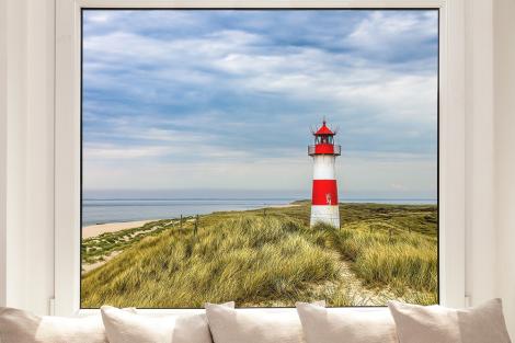 Fensterfolie Leuchtturm auf Sylt