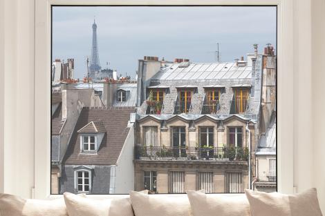 Fensterfolie mit einem Motiv von Paris