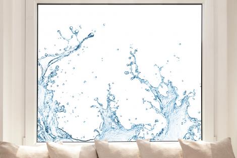 Fensterfolie mit einem Aqua-Motiv im Querformat