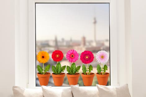 Gerbera Fenstersticker