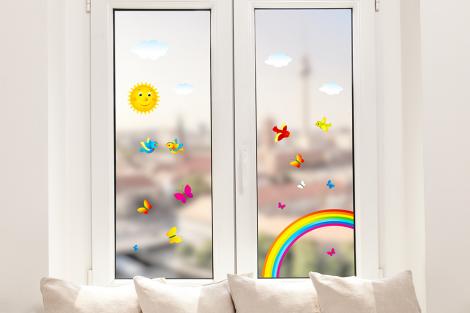 Regenbogen Fenstersticker