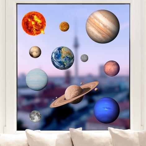 Fenstersticker Planeten unseres Sonnensystems