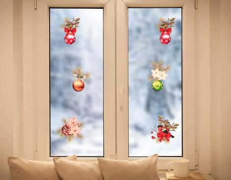 Weihnachtsdekoration Fenstersticker