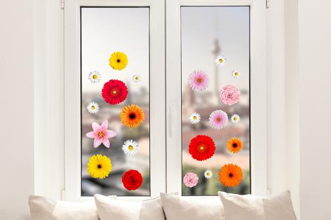 Fenstersticker Blumenblüten
