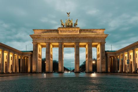 Fototapete Brandenburger Tor in Berlin im Vintage-Look