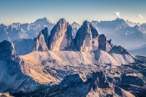 Fototapete Drei Zinnen der Dolomiten in Italien