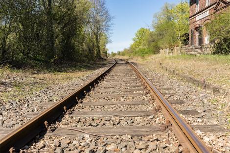Fototapete Eisenbahnstrecke