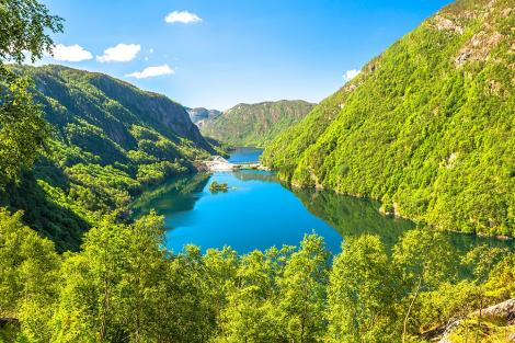 Fototapete Fjord in Norwegen