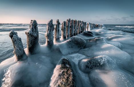 Fototapete Ostsee im Winter