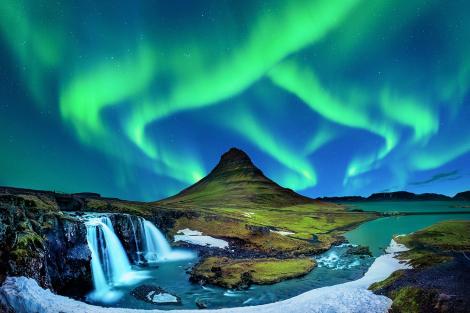 Fototapete Polarlicht in Island