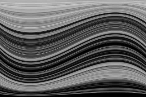 Fototapete schwarzweißes Wellendesign