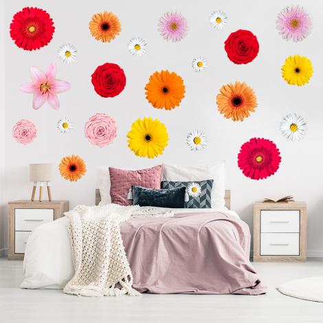 Wandtattoos mit Blumenblüten für Ihr Zuhause